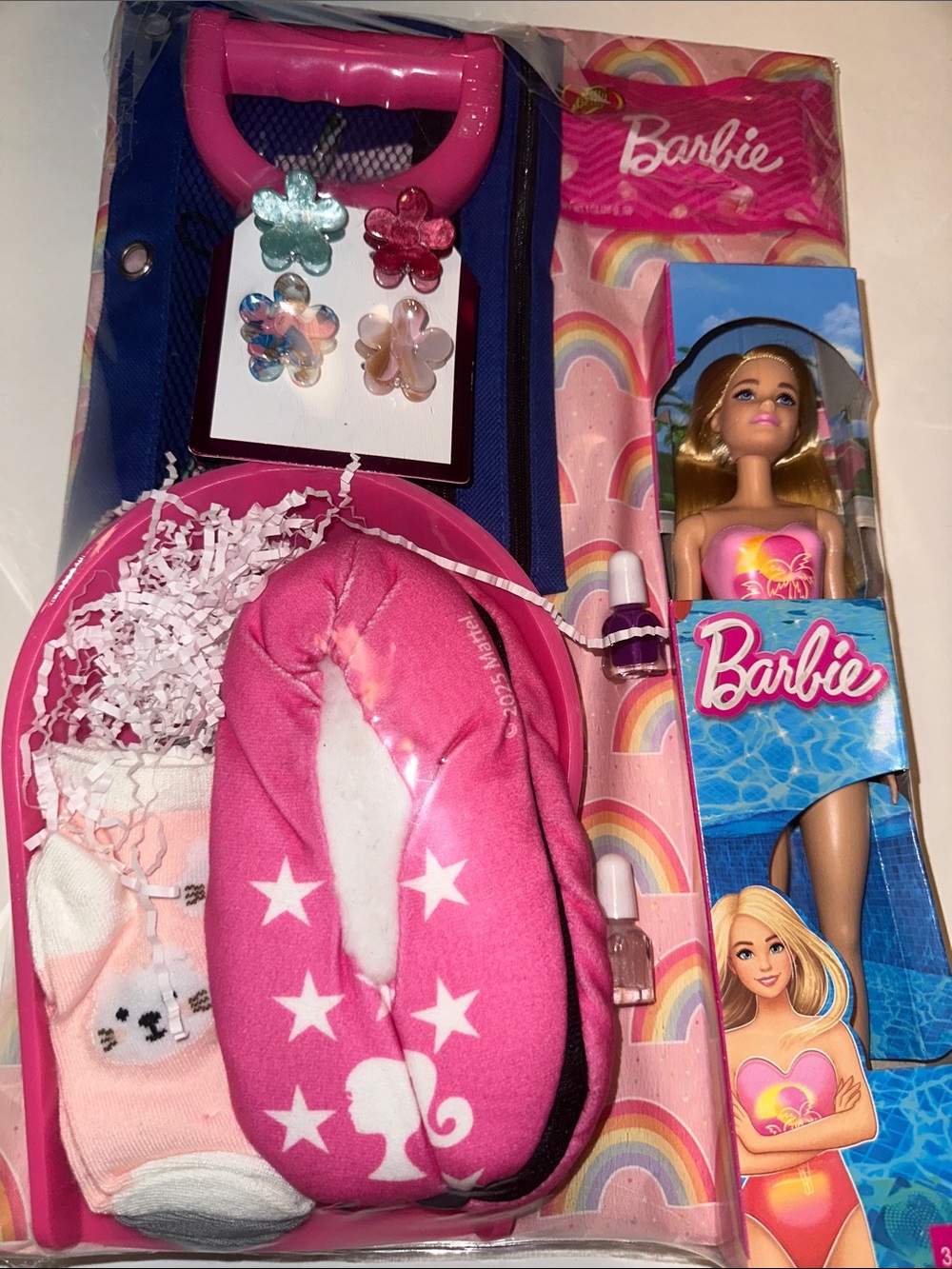 Barbie Pink Hair Clips & Accessories Gift Set